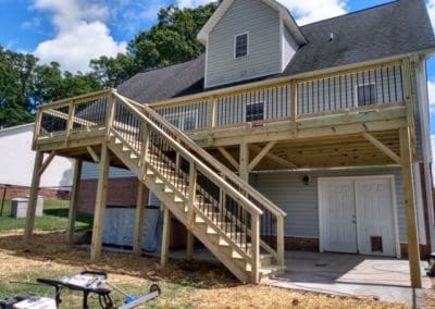 New deck and stairs